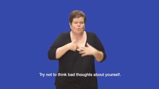 British Sign Language self help guide - Post natal depression