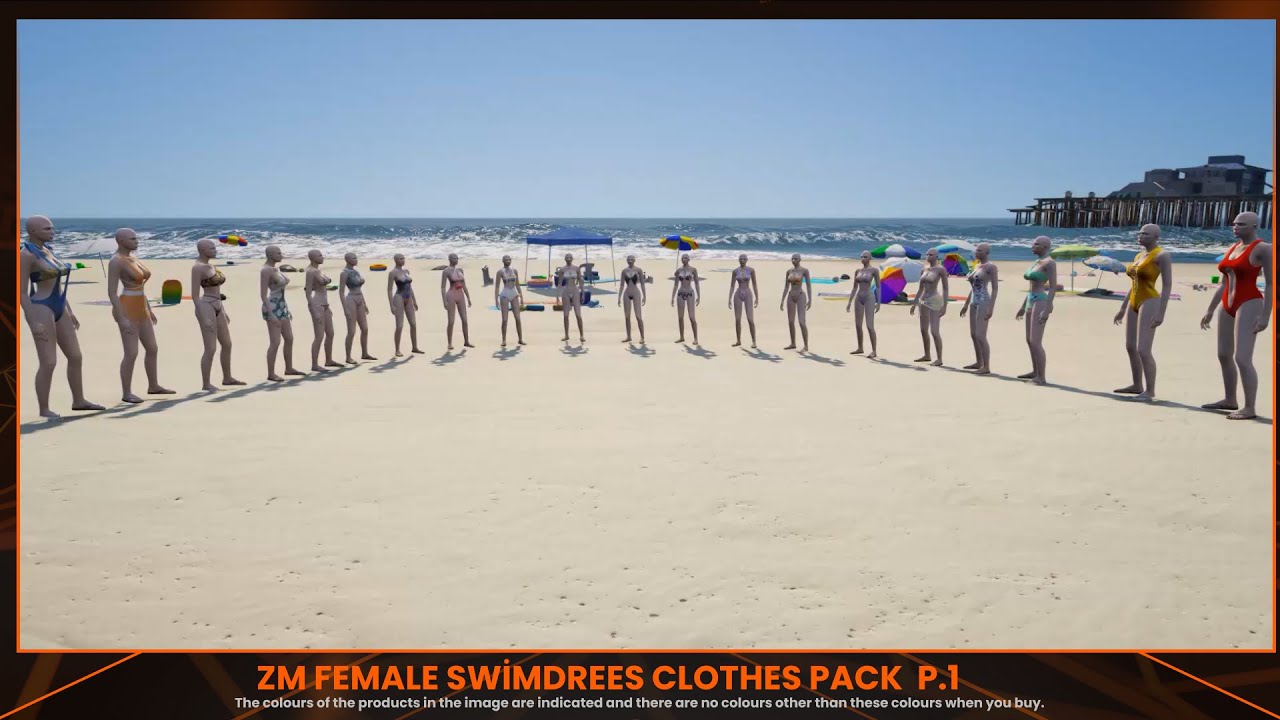 [Clothing] ZM FEMALE SWIMDREES PACK P.1 +20 Set I 423 Colours thumbnail 2