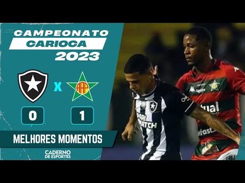 BOTAFOGO 0 X 1 PORTUGUESA/RJ - CAMPEONATO CARIOCA 2023 - MELHORES MOMENTOS