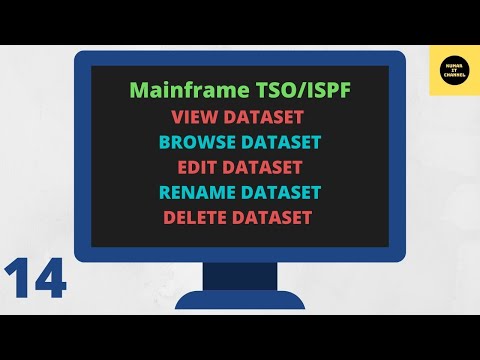 Browse View Edit Rename Delete options in TSO/ISPF -Mainframe TSO/ISPF Tutorial - Part 14