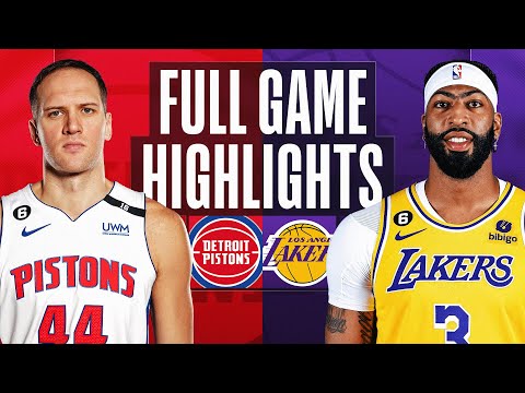 PISTONS at LAKERS | NBA FULL GAME HIGHLIGHTS | November 18, 2022