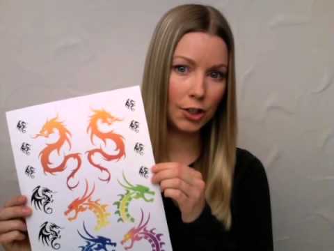 How to make your own temporary tattoos (inkjet printers)