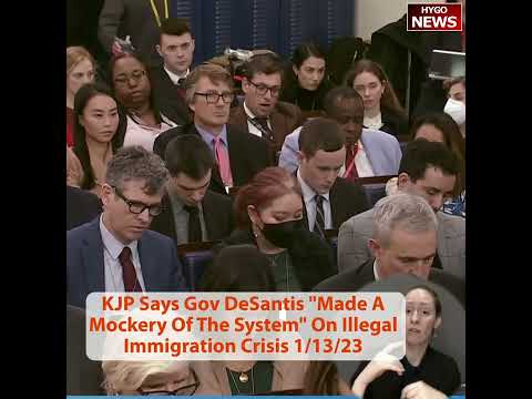 KJP Says Gov DeSantis 'Made A Mockery Of The System' On Illegal Immigration Crisis