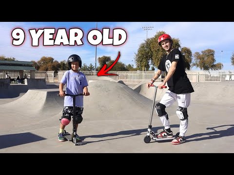 9 YEAR OLD SCOOTER KID IS CRAZY!