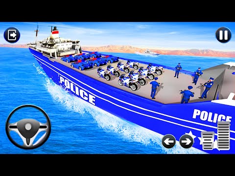 Limo Car Ship Transport Police Limo Transport Airplane Transporter Sim - Android Gameplay