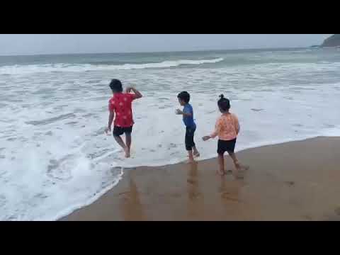 Time lapse beach masti games by kids