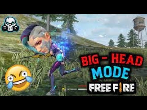 No voice new big head mode gameplay || Garena free fire