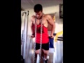 Gabriel Astro workout. Teen bodybuilder