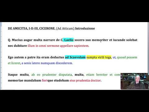 DE AMICITIA, I II III, CICERONE,  Ad Atticum.  INTRODUZIONE
