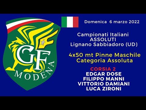 Staffetta 4 x 50 PINNE Maschile  - Campionati Italiani Primaverili Assoluti Nuoto Pinnato 2022