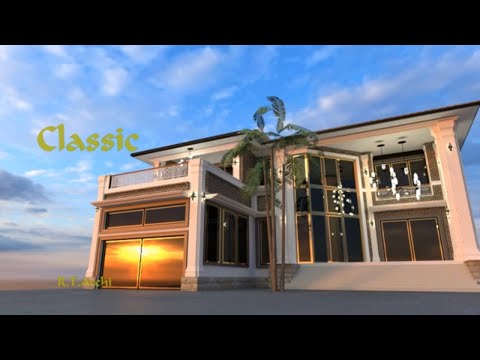 Classic Luxor Villa. Designed Like Italian 90 century Garden Villa. Reza Taher Architect. R.T.Archi😎