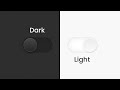 CSS Javascript Toggle Button Dark And Light Mode