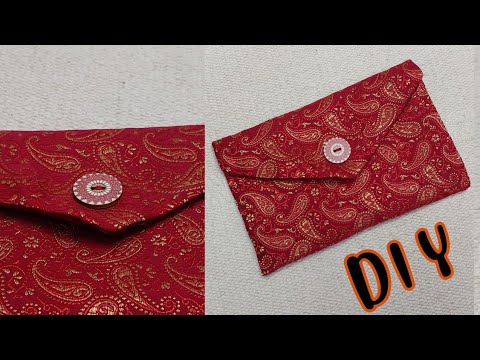 How To Make A Fabric Envelope, Fabric Envelope Clutch Bag,  Wallet/Purse Easy Sewing Tutorial