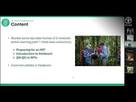 Highlights of the Learning Path: Field data collection