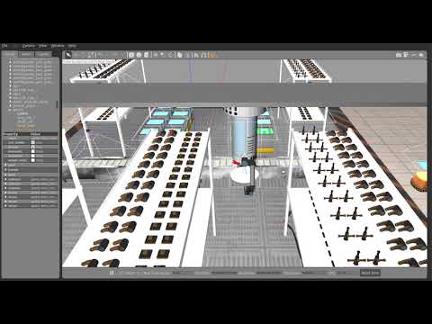 ARIAC - Agile Robotics Development for Manufacturing Robots - NIST - Scenario 4