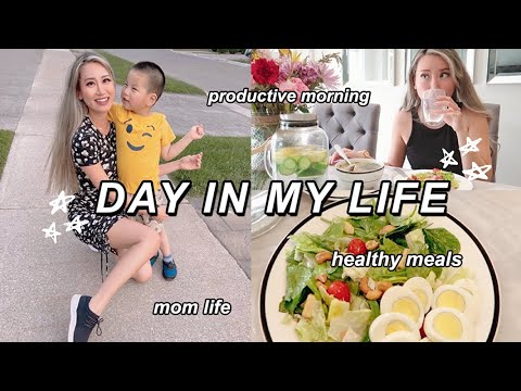 *REALISTIC* DAY IN MY LIFE | work, healthy eating, mom life 🥗