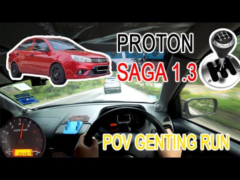 Manual is the BEST!!! | 2018 Proton Saga 1.3 VVT Standard | Malaysia #POV [Genting Run 冲上云霄]