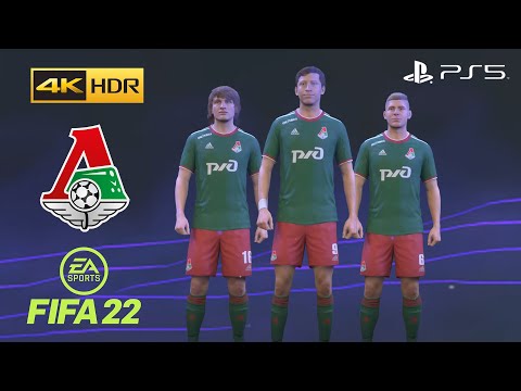 FIFA 22 PS5 - Lokomotiv Moscow - Game Faces - 4K 60FPS HDR Gameplay