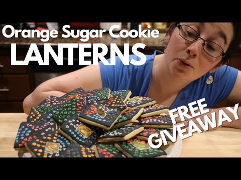 Board Game Bakes: Lantern Orange Sugar Cookies