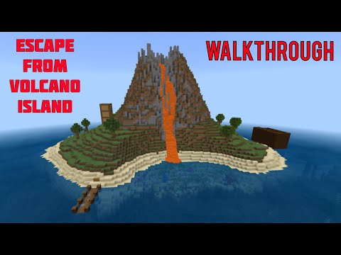 Escape From Volcano Island - Minecraft Adventure Map (Walkthrough)