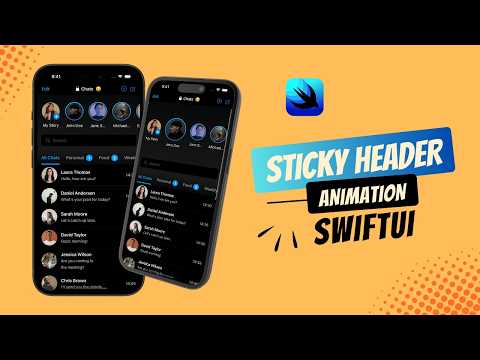 BUILD the FASTEST Sticky Header Animation in SwiftUI like Telegram!
