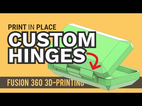 How to Design 3D Printable Hinge | Fusion 360 Tutorial