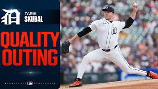 ACE FORM! Tarik Skubal takes a no-no into the 6th, strikes out 7 for the Tigers ???? | MLB Highlights