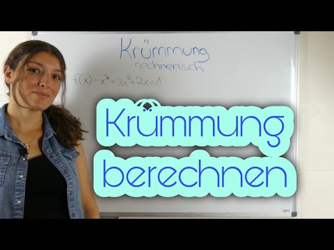 KRÜMMUNG berechnen (Krümmungsverhalten bei Funktionen/Ableitung/Intervall)