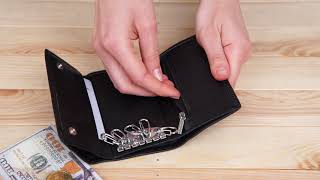 Ключниця-гаманець жіноча ST Leather 19221 чорна