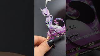 3D Mewtwo V Pokémon Card with custom built Flickering LED. 🥹#3dcards #pokemontcg #pokemon151