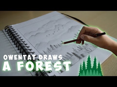 OwenTat Draws: A MISTY FOREST SCENE