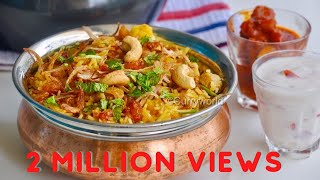 Quick &amp; Tasty Vegetable Biriyani/Pressure Cooker Vegetable Biryani-Easy Veg Biryani-Recipe no 146