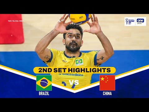 CHINA vs. BRAZIL | SET 2 HIGHLIGHTS | 2025 FIVB MEN’S WORLD CHAMPIONSHIP | SEPT 14, 2025