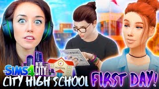 FAITH&#39;S FIRST DAY AT CITY HIGH SCHOOL! 🏫 (The Sims 4 IN THE CITY #33!💒)￼