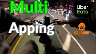 Multi Apping In Manhattan | Ebike Food Deliveries With Grubhub & Uber Eats