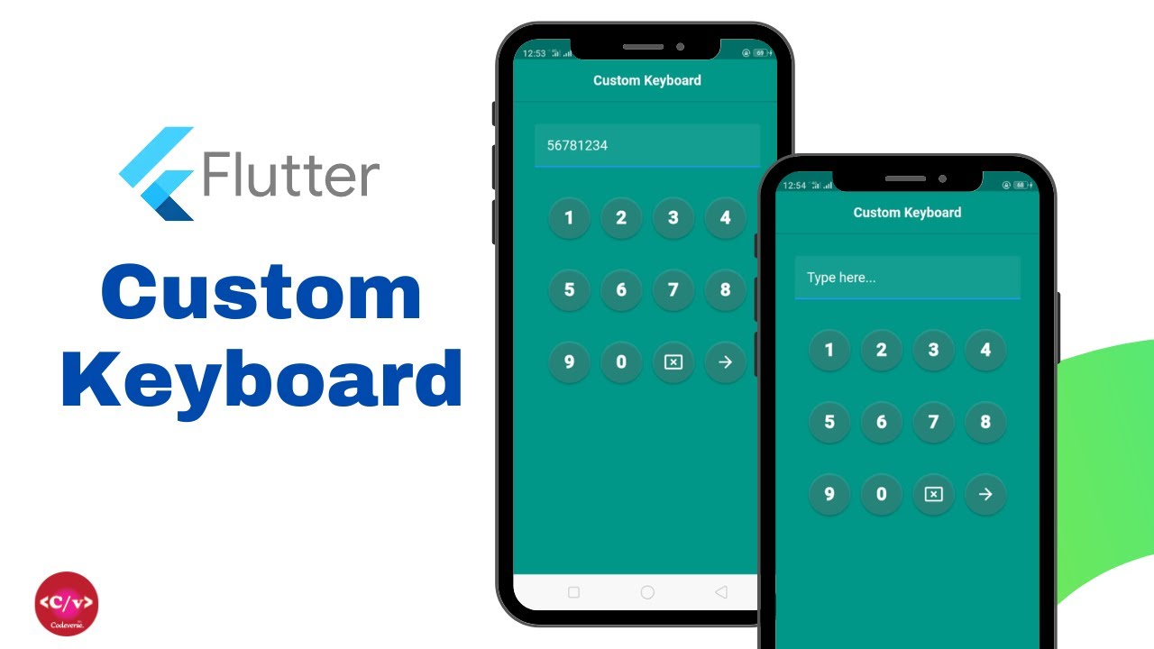 Unique Flutter Custom Keyboard || Flutter tutorial || Flutter