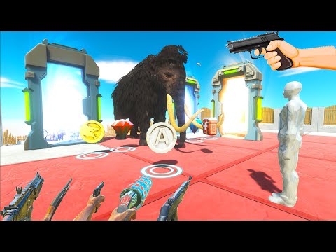 Fps Avatar vs Portal Whit All Weapons - Animal Revolt Battle Simulator