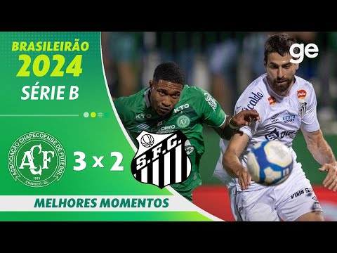 Gols e lances de Chapecoense x Santos