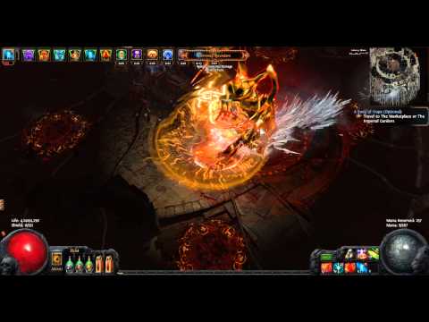 Dominus DPS test Righteous Fire+Flame Surge+Glacial Cascade+EK+Assassins Mark