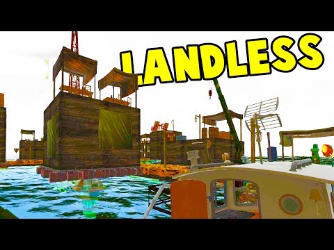 THE RAFT CITY GOT A HUGE UPDATE! We Upgrade Our Boat as Well - Landless Early Access Gameplay