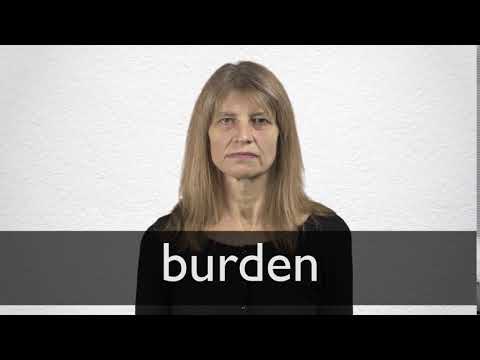 How to pronounce BURDEN in British English