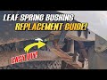 How To Replace Leaf Spring Bushings The Cheap Easy Way Toyota Hilux Vigo N70 Kun26