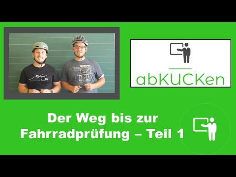 Der Weg bis zur Fahrradprüfung - Radfahrtraining - Verkehrs- und Mobilitätserziehung - Übungen