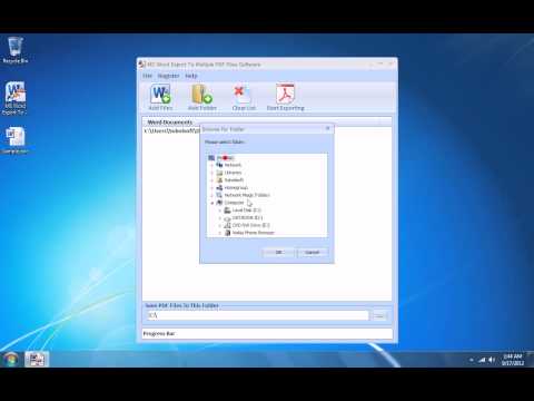 MS Word Export To Multiple PDF Files Software