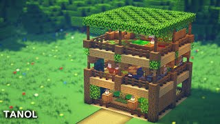 ⚒️ Minecraft : How To Build a Beginner Survival Set House_[마인크래프트 건축 : 초보자 야생 세트 집 만들기]