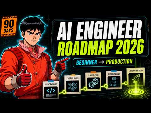 Complete Roadmap For AI Engineer (2026) Thumbnail
