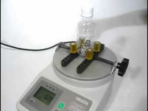 Opening / PET bottle screw cap opening torque test
