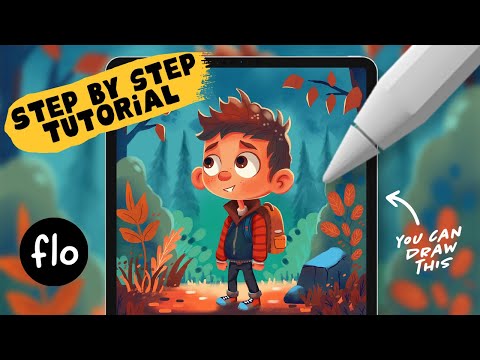 You Can Draw This Storybook Boy Character in PROCREATE - Step by Step Procreate Tutorial