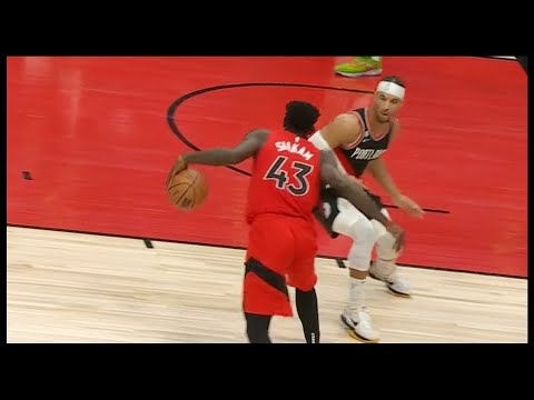 Pascal Siakam Filthy Spin Move to the Basket  - Raptors vs Blazers | 1/08/2023