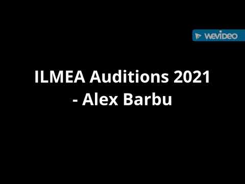 ILMEA Auditions 2021 - Alex Barbu